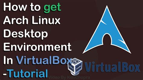 How To Get Arch Linux Desktop Environment Youtube