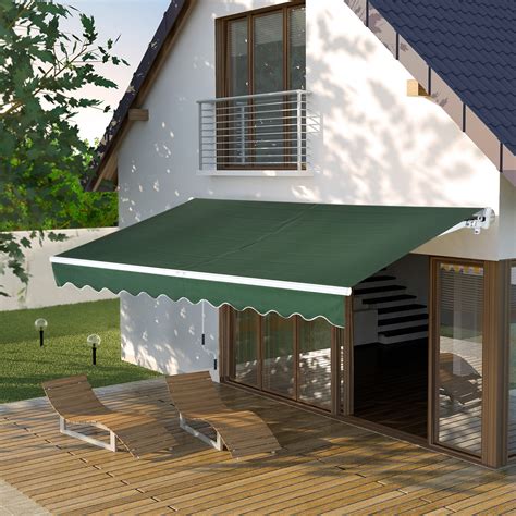 Ready to deploy retractable canopy shades of the highest quality can be bought on our website. Patio Awning Canopy Retractable Deck Door Outdoor Sun ...