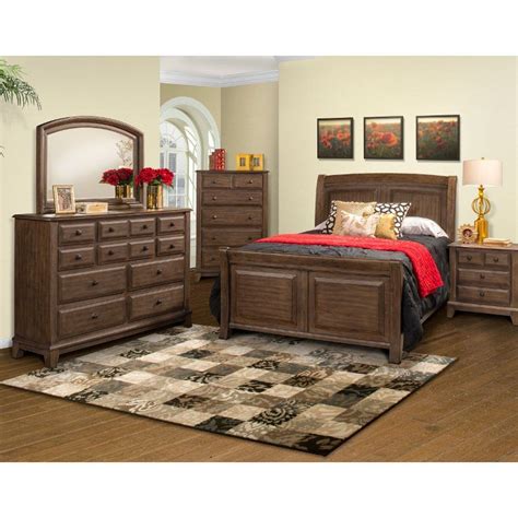 Populate it with unique bedroom furniture from headboards to dressers. Classic Walnut 4 Piece California King Bedroom Set ...