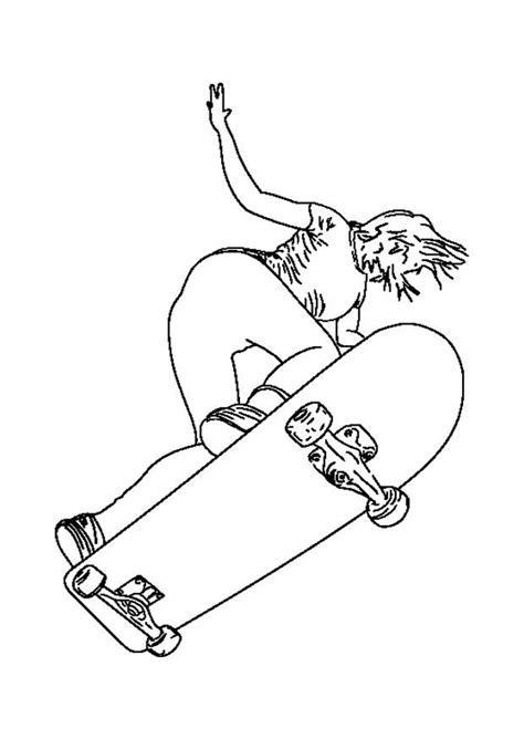 Malvorlage Skateboarder Kostenlose Ausmalbilder Zum Ausdrucken Bild