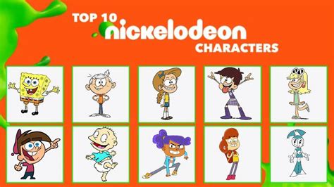My Top 10 Nickelodeon Characters Fandom