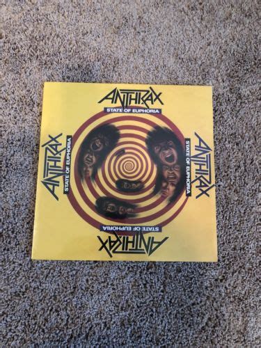 Anthrax State Of Euphoria Yellow Vinyl New Auction