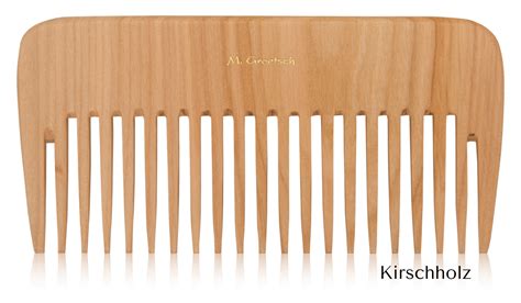 Wooden Curl Comb 16cm Wide Kamm Manufaktur Groetsch