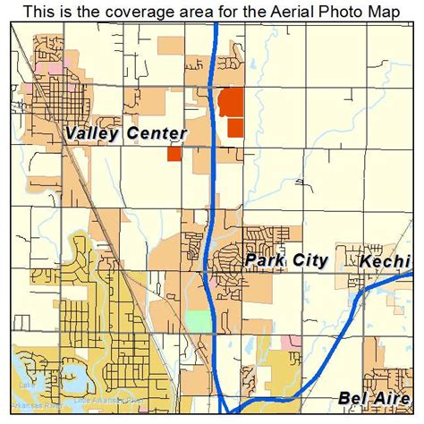 Aerial Photography Map Of Park City Ks Kansas