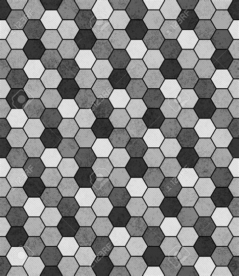 20 Black And White Hexagon Tiles