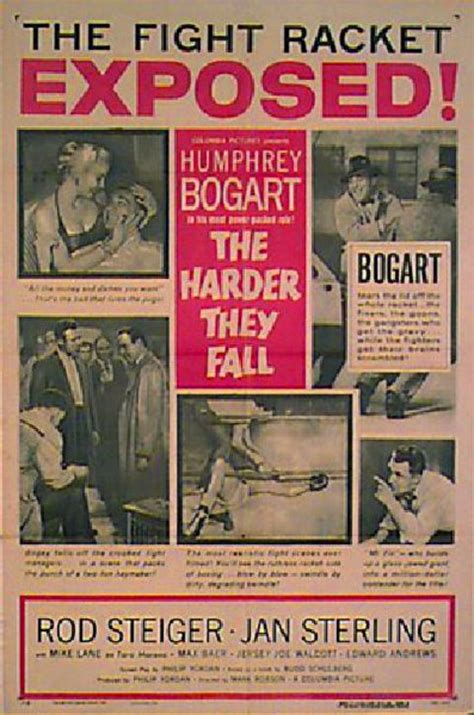 The Harder They Fall Original 1956 Us One Sheet Movie Poster