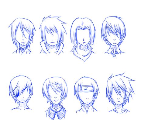 Male Hairstyles Anime Hair Drawing Reference Here Presented 52 Anime