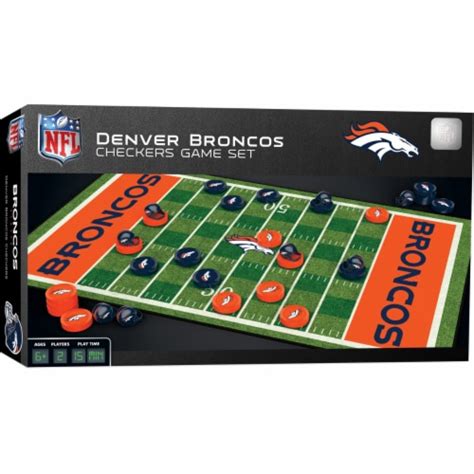 Nfl Denver Broncos Checkers Board Game 1 Ct Ralphs