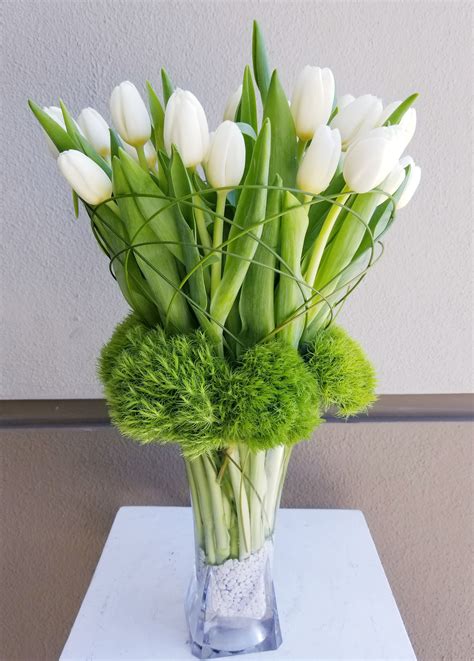 ice tulips by apropos floral and event design tulips arrangement modern flower arrangements