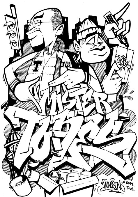 10 Street Art Graffiti Coloring Pages Article Yweqdax