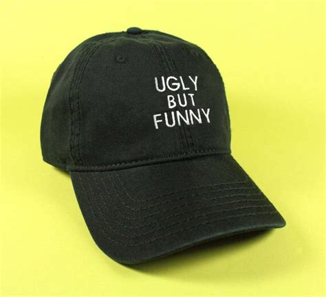New Ugly But Funny Baseball Hat Dad Hat Low Profile White Pink