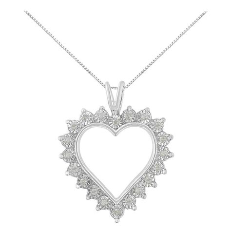 Classic Six Prong Diamond Pendant Necklace For Sale At 1stdibs