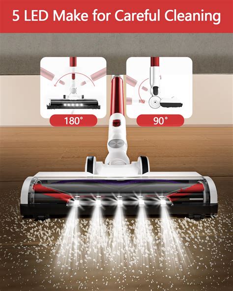 Micol Cordless Vacuum Cleaner 6 In 1 Lightweight Stick Vacuum 2 Modes