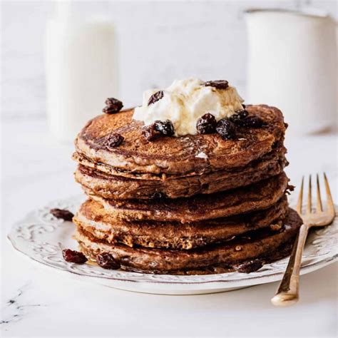 Raisin Pancakes Easy Fast And Healthy Recipe Heavenly Home Cooking