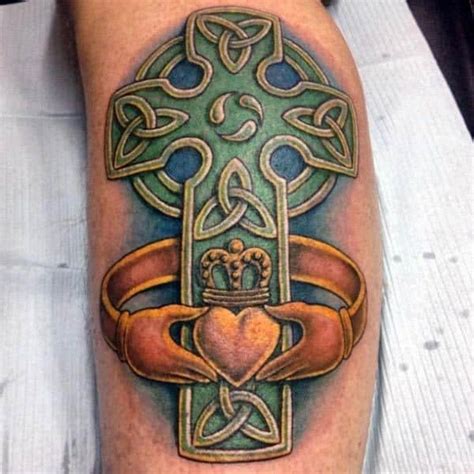 There are numerous designs in celtic cross tattoos many of which are rich with myth and legend due to its dual origin. 70 Irish Tattoos For Men - Ireland Inspired Design Ideas