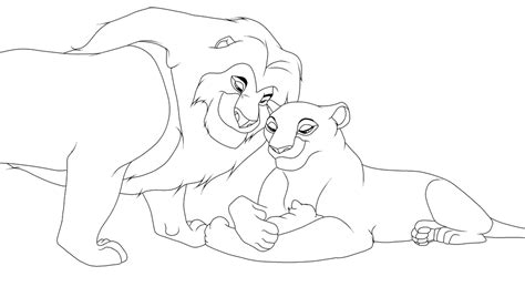 The cheerful note in this picture will strike chord with your little. Lion King Mufasa And Sarabi Lineart By LokiTheDemon On ...