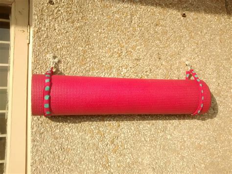 Ever been impinged by your yoga mat? Yoga mat holder hanger diy idea | Hanger diy, Yoga mat holder, Diy