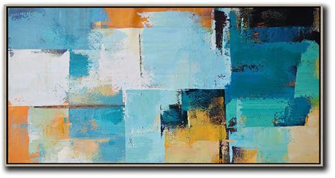 Blue And Orange Abstract Painting Painting Inspired