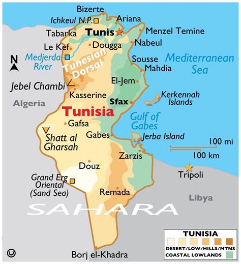 Where Is Tunisia Located Map And Facts — Carthage Magazine