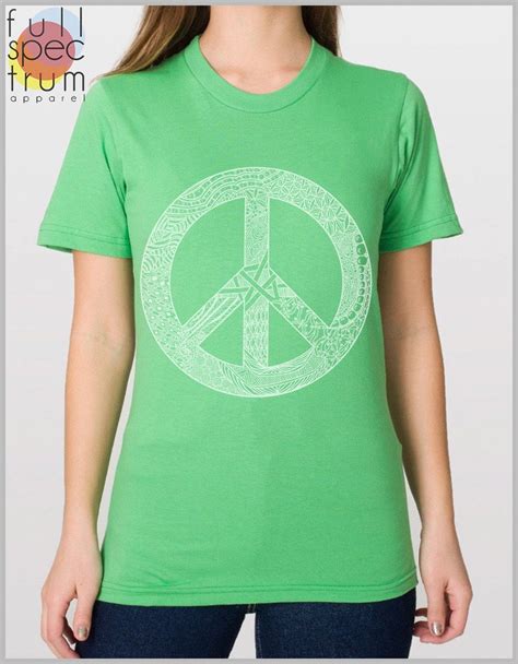 Peace Sign Graphic Tee Symbol T Shirt Mens Womens Etsy