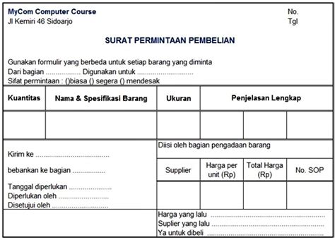 Ini sebenarnya hanya bentuk lain dari kalimat yang biasa kita. Akuntansi Perusahaan Dagang - Prosedur Pembelian