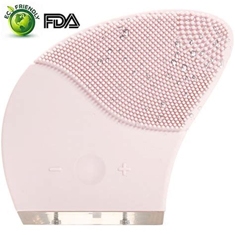 sonic silicone facial cleansing brush and massager vibrating facial cleanser rechargeable