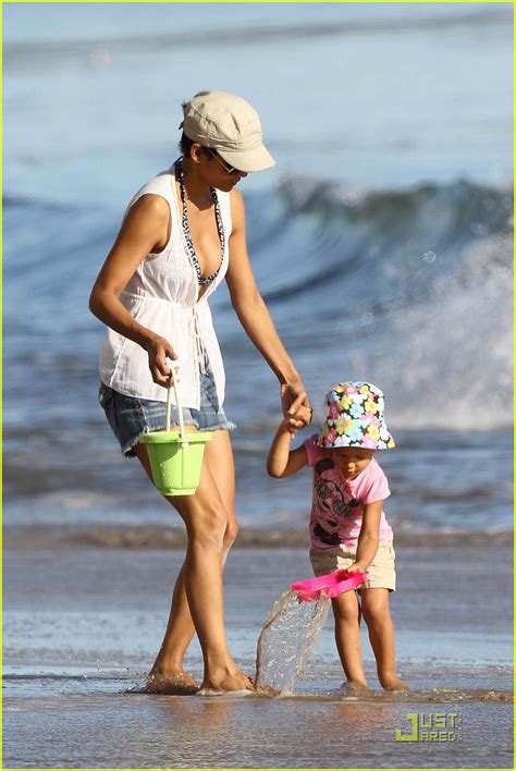 Halle Berry Nahla Aubry Beach Babes Photo Celebrity