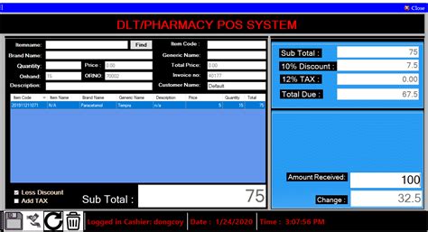 Pharmacy Management System Project Using Vb Net Source Code