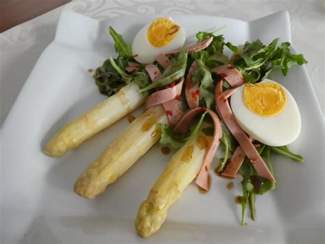 Spargelsalat Mit Kochschinken Und Eiern Rezept Mit Bild Kochbar De