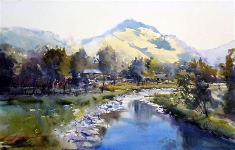 David Taylor Watercolor Landscape Landscape Art Watercolor Paintings