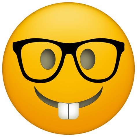 nerd emoji meme template