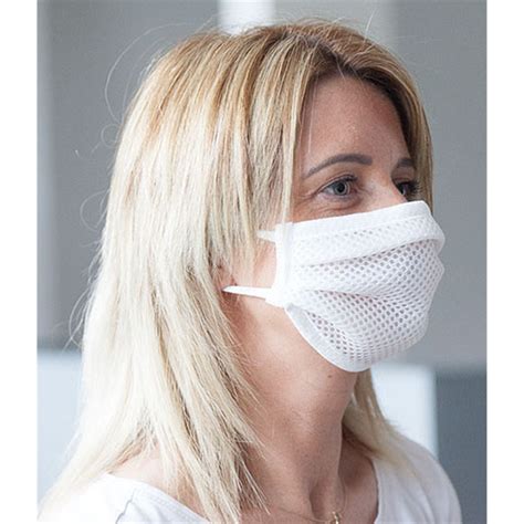 Reusable Easy Breathe Sports Face Mask White Safety Lifting
