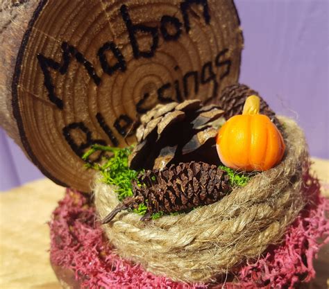 Mabon Harvest Basket Autumn Equinox Autumnal Home Decor Etsy