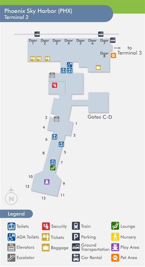 Sky Harbor Terminal 4 Map Maps For You