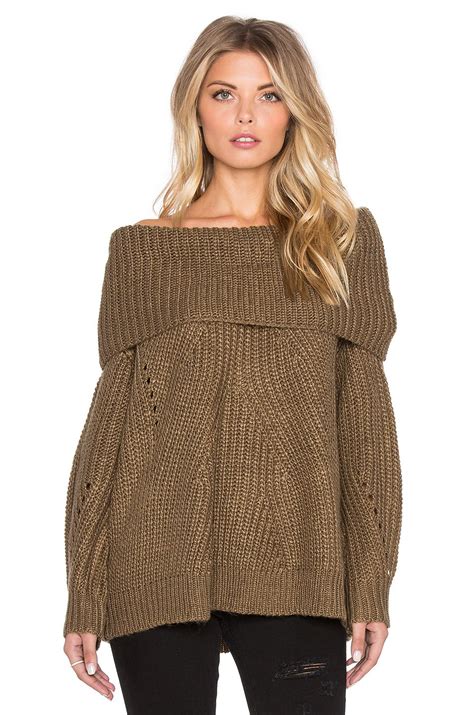 Somedays Lovin Vanessa Knit Sweater In Khaki From