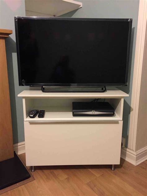 Tv Stand From Metod Cabinet Ikea Hackers