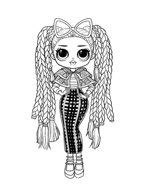 Omg Doll Coloring Pages Fun Coloring Page