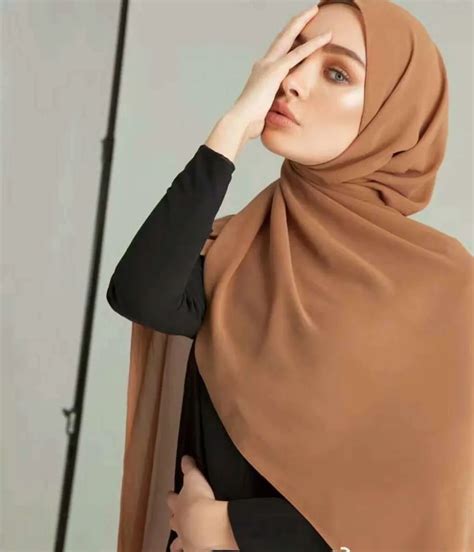 Women Scarf Muslim Hijab Scarf Chiffon Hijab Plain Silk Shawl