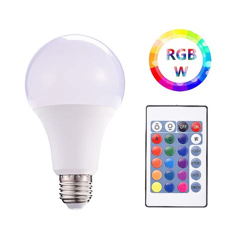 E27 Led Rgbw Dimmable Magic Light Bulb Lamp 3w5w10w15w 85 265v Rgb