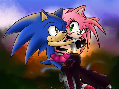 Sonic Hugging Amy Sonic The Hedgehog Photo 19424417 Fanpop