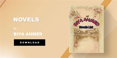 Biya Ahmed Novels List Download Pdf