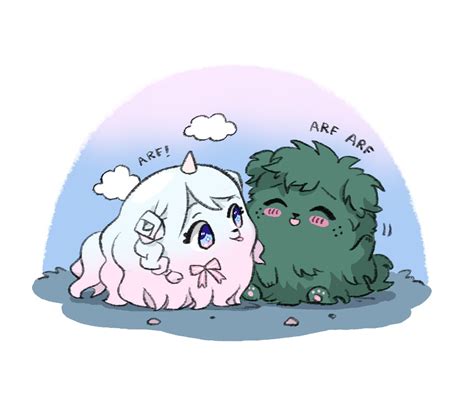 「puppy Deku And A Cute Oc☁️ Commissionar」miniのイラスト