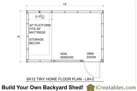 8x12 Tiny House Floor Plans Get Expert Advice From The House Plans
