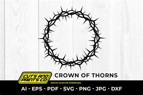 Crown Of Thorns Svg Png Sublimation Graphic By Cuts And Prints Co