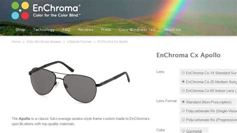 A company called enchroma has built a pair of glasses that claims to restore color vision for the colorblind. Special Glasses Help Colorblind Dad See His Children ...