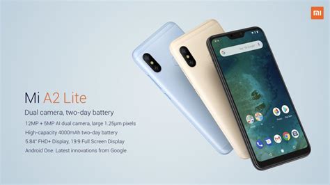Xiaomi Mi A2 A2 Lite Android One Phones Launched With ~290 And ~209