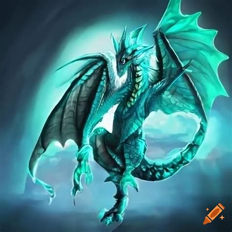 Cyan Dragon On Craiyon
