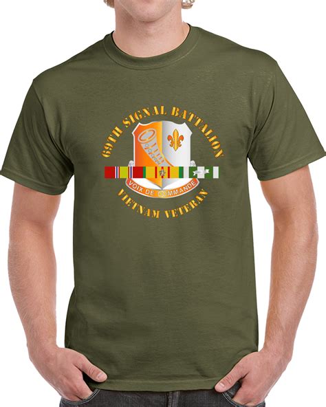 Army 69th Signal Battalion Vietnam Veteran W Vn Svc Cen T Shirt
