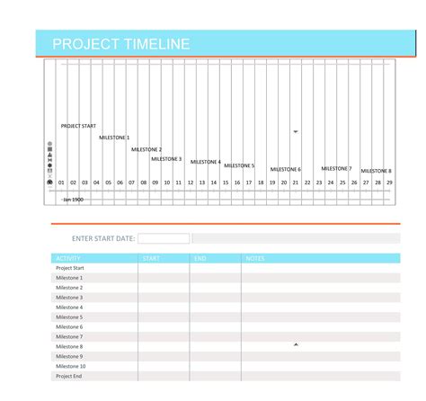 30 Timeline Templates Excel Power Point Word Template Lab