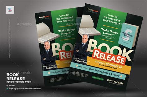 Book Release Flyer Templates Print Templates Graphicriver